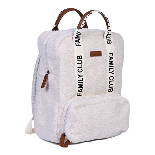 Childhome Plecak Family Club Signature Teddy Off white