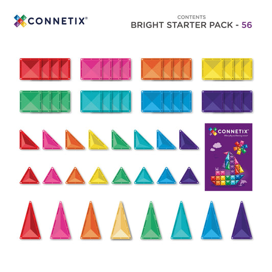 Connetix® Bright Starter Pack 56 elementów – zdjęcie 2