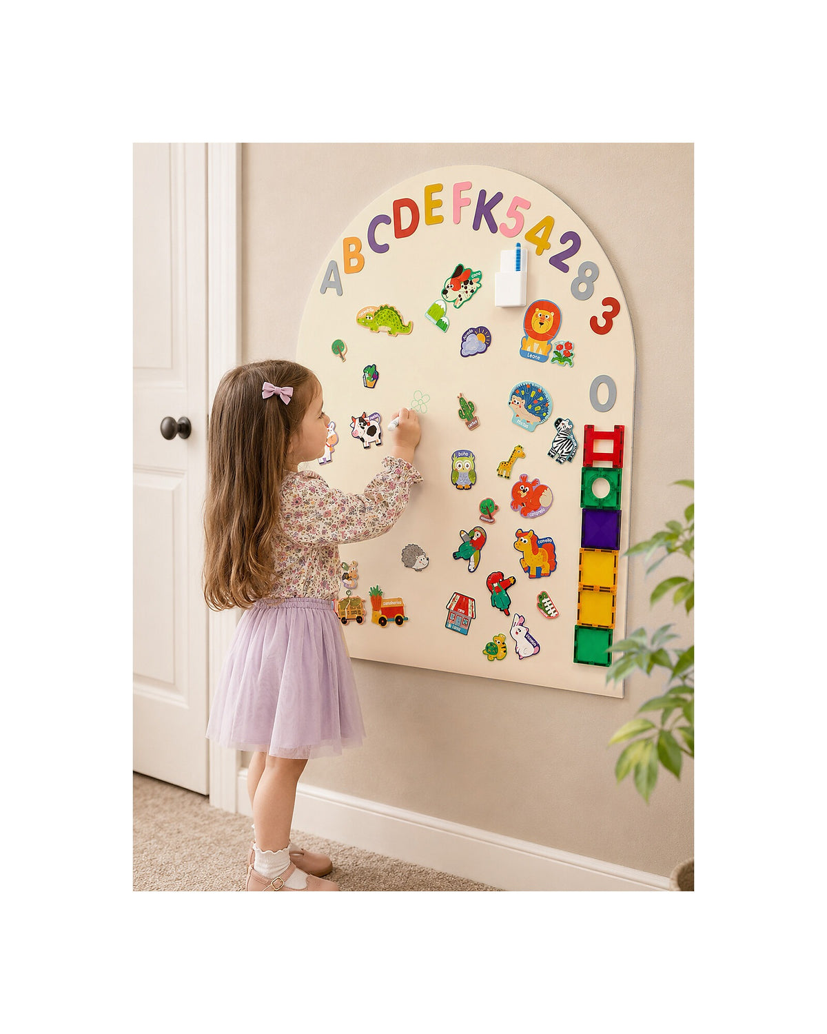 Tablica MagneKids Arch 95×60 cm Sand – zabawa magnesami