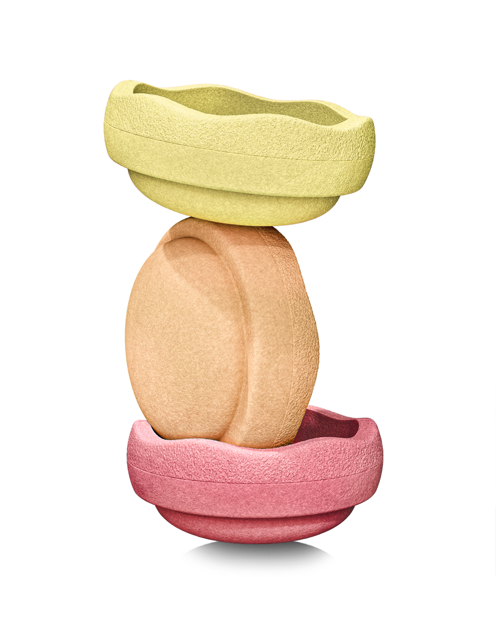 Stapelstein® Original warm pastel 3 el.