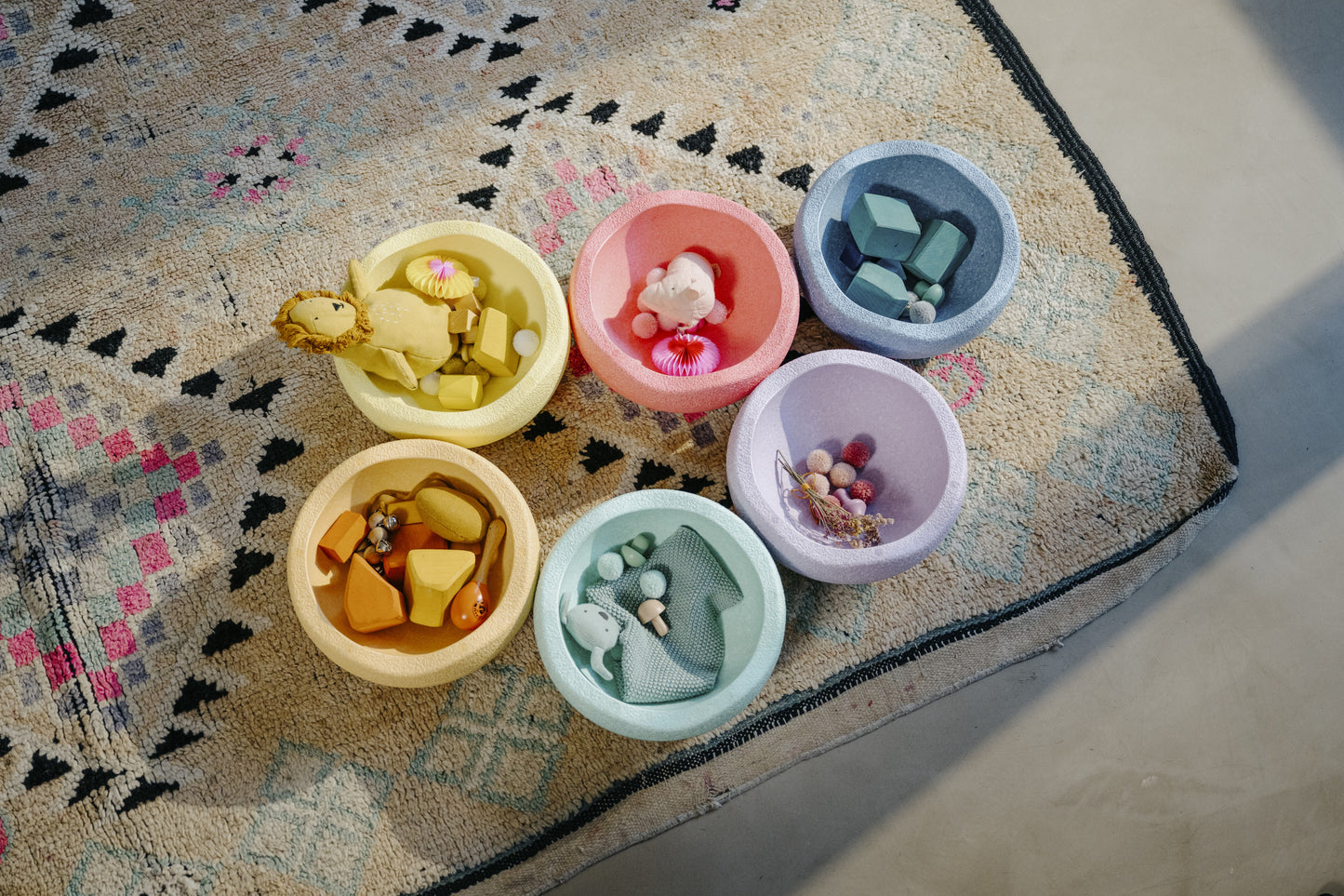 Stapelstein® Original rainbow pastel 6 el.