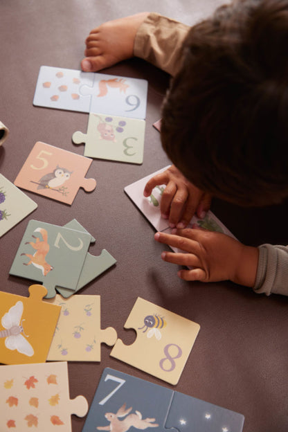 Filibabba Puzzle do nauki liczenia Nordic animals