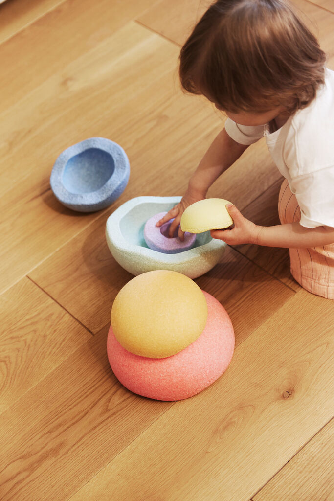 Stapelstein® Inside rainbow pastel 6 el.