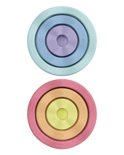 Stapelstein® Inside rainbow pastel 6 el.