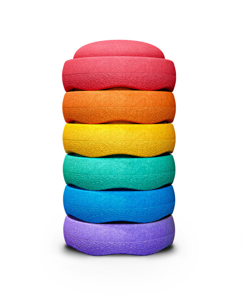 Stapelstein® Original Grow rainbow classic 6 el.