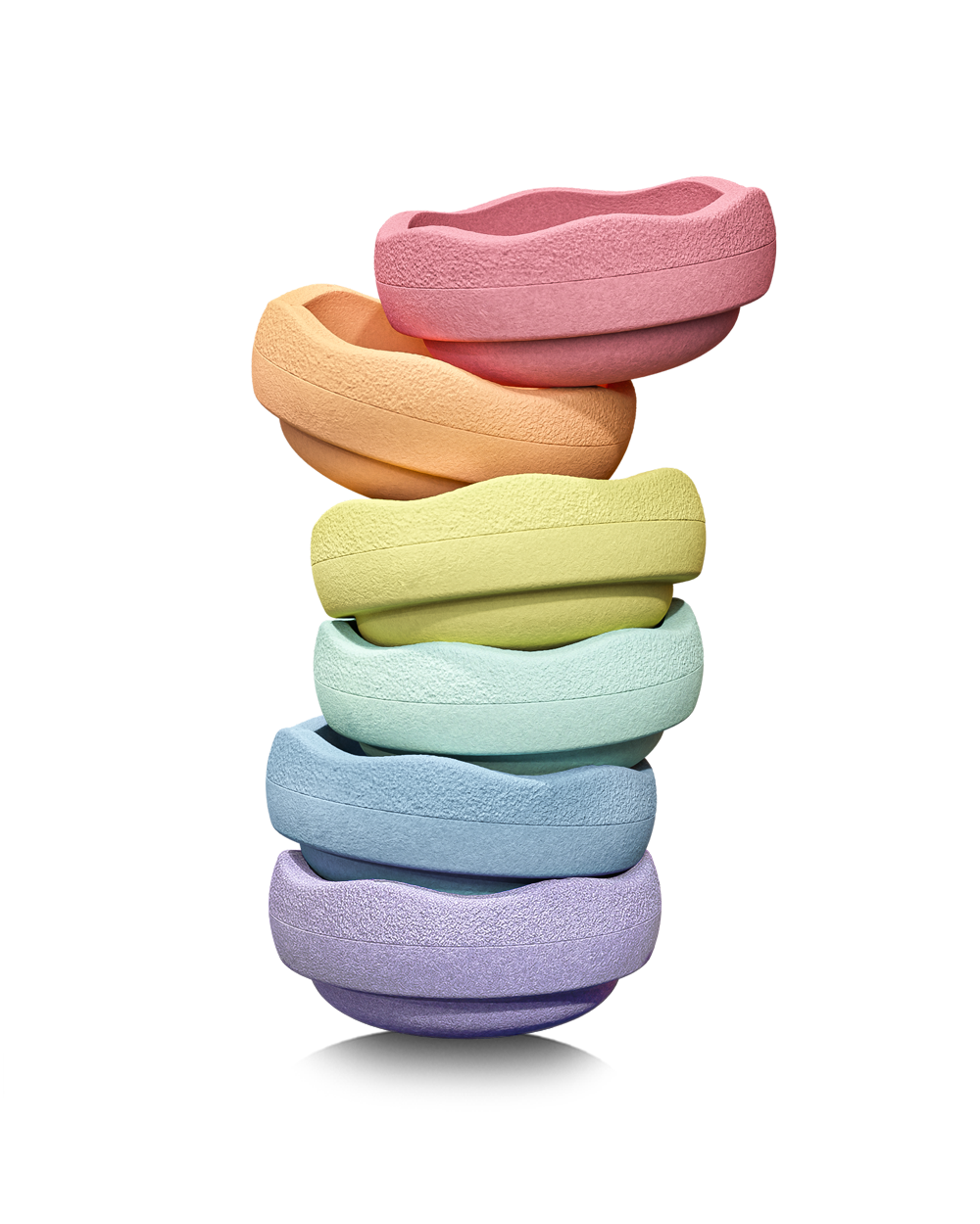 Stapelstein® Original Grow rainbow pastel 6 el.