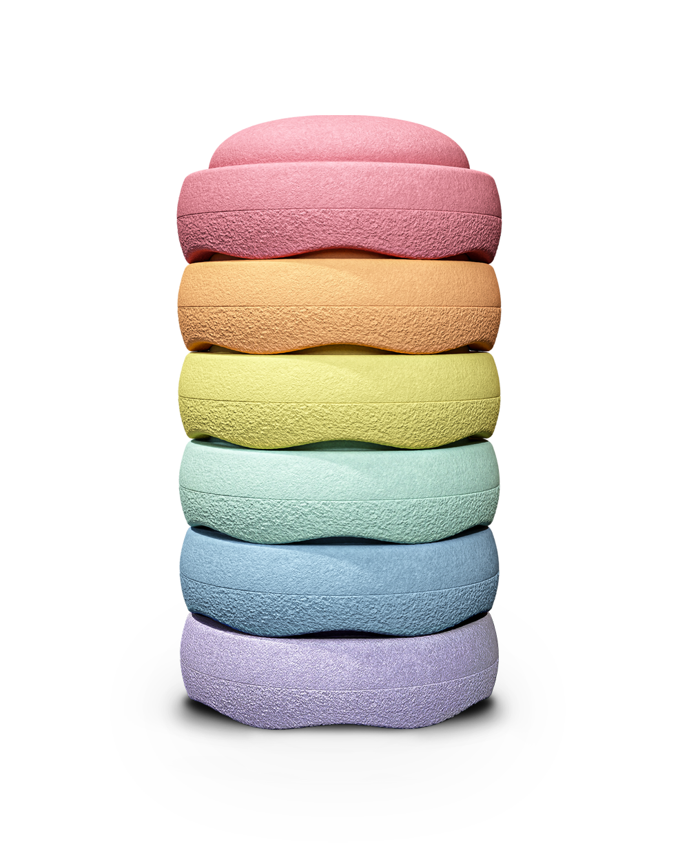 Stapelstein® Original Grow rainbow pastel 6 el.