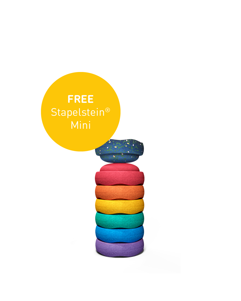 Stapelstein® Original Mini rainbow classic 6 el.