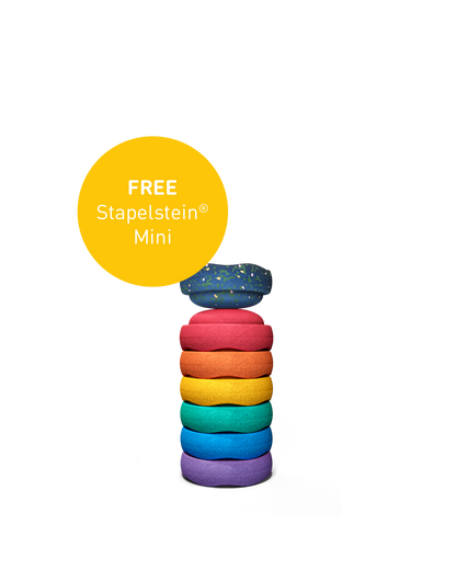 Stapelstein® Original Mini rainbow classic 6 el.