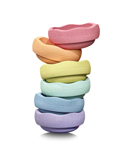 Stapelstein® Original Mini rainbow pastel 6 el.