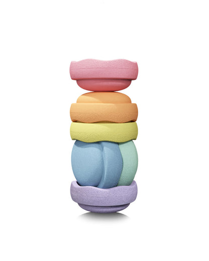 Stapelstein® Original Mini rainbow pastel 6 el.