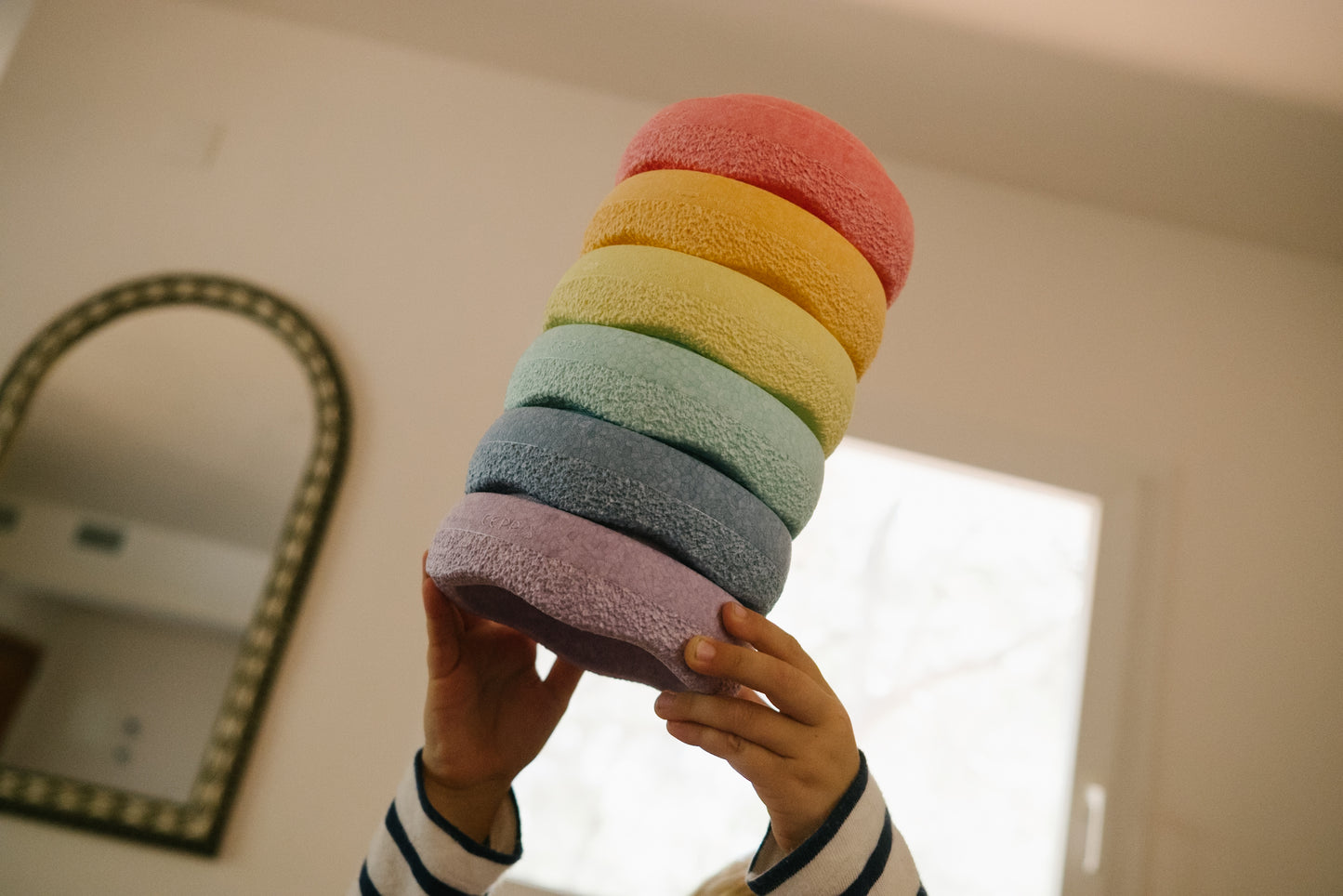 Stapelstein® Original Mini rainbow pastel 6 el.