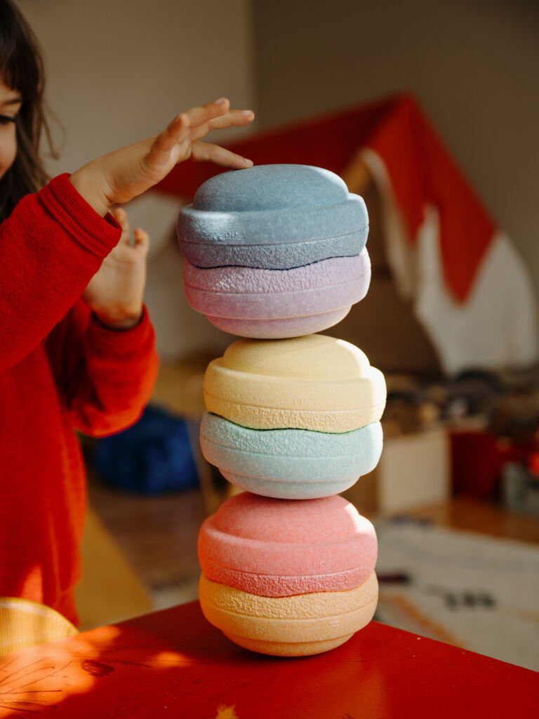 Stapelstein® Original Mini rainbow pastel 6 el.