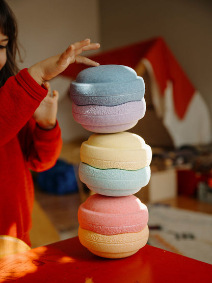 Stapelstein® Original Mini rainbow pastel 6 el.