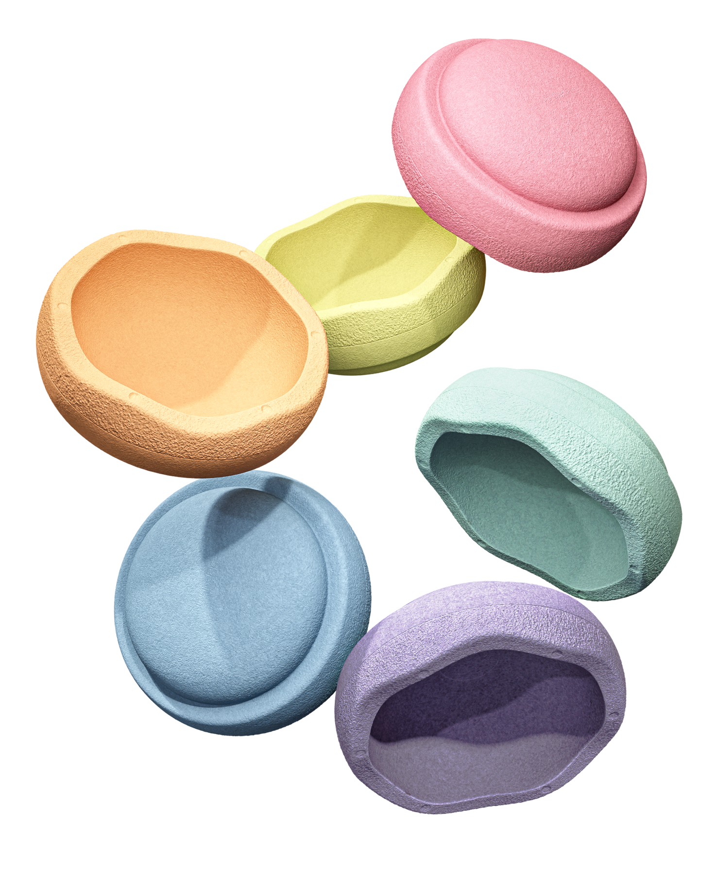 Stapelstein® Original Mini rainbow pastel 6 el.