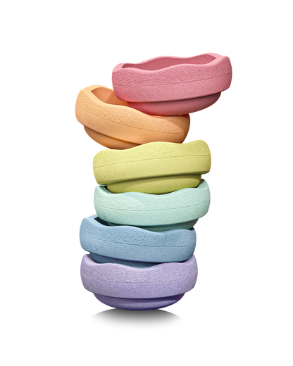 Stapelstein® Original Mini rainbow pastel 6 el.