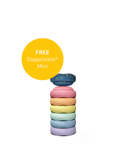 Stapelstein® Original Mini rainbow pastel 6 el.