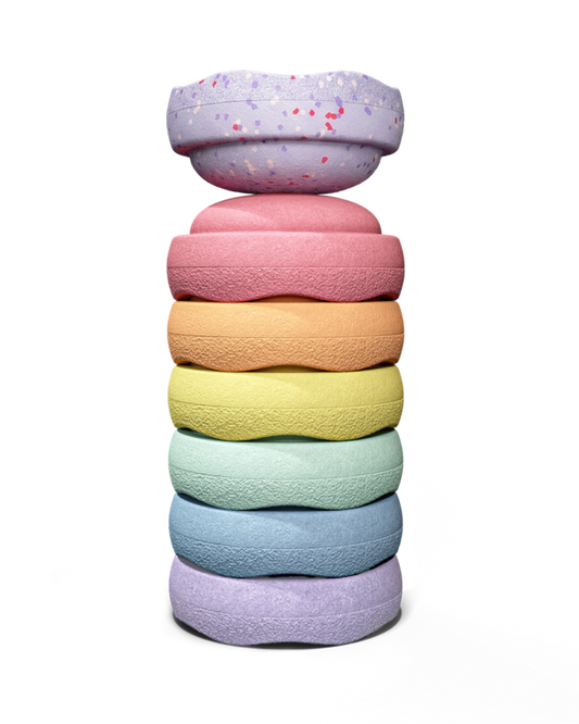 Stapelstein® Winter Special Mini rainbow pastel