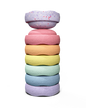 Stapelstein® Winter Special Mini rainbow pastel