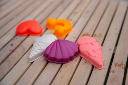 Filibabba Silikonowy zestaw zabawek do piasku 5 szt. Beach Fun