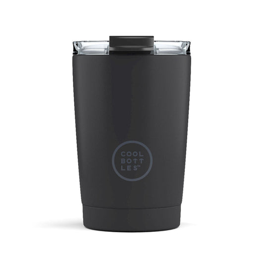 Cool Bottles Kubek termiczny 330 ml Mono Black