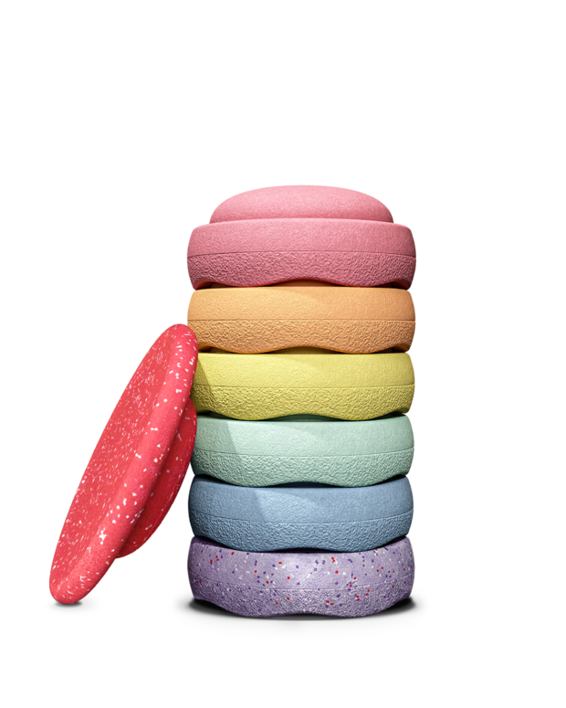 Stapelstein® Winter Special Rainbow Set pastel