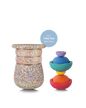 Stapelstein® Dynamic complete super confetti 10 el. + free Pad w pasującym kolorze