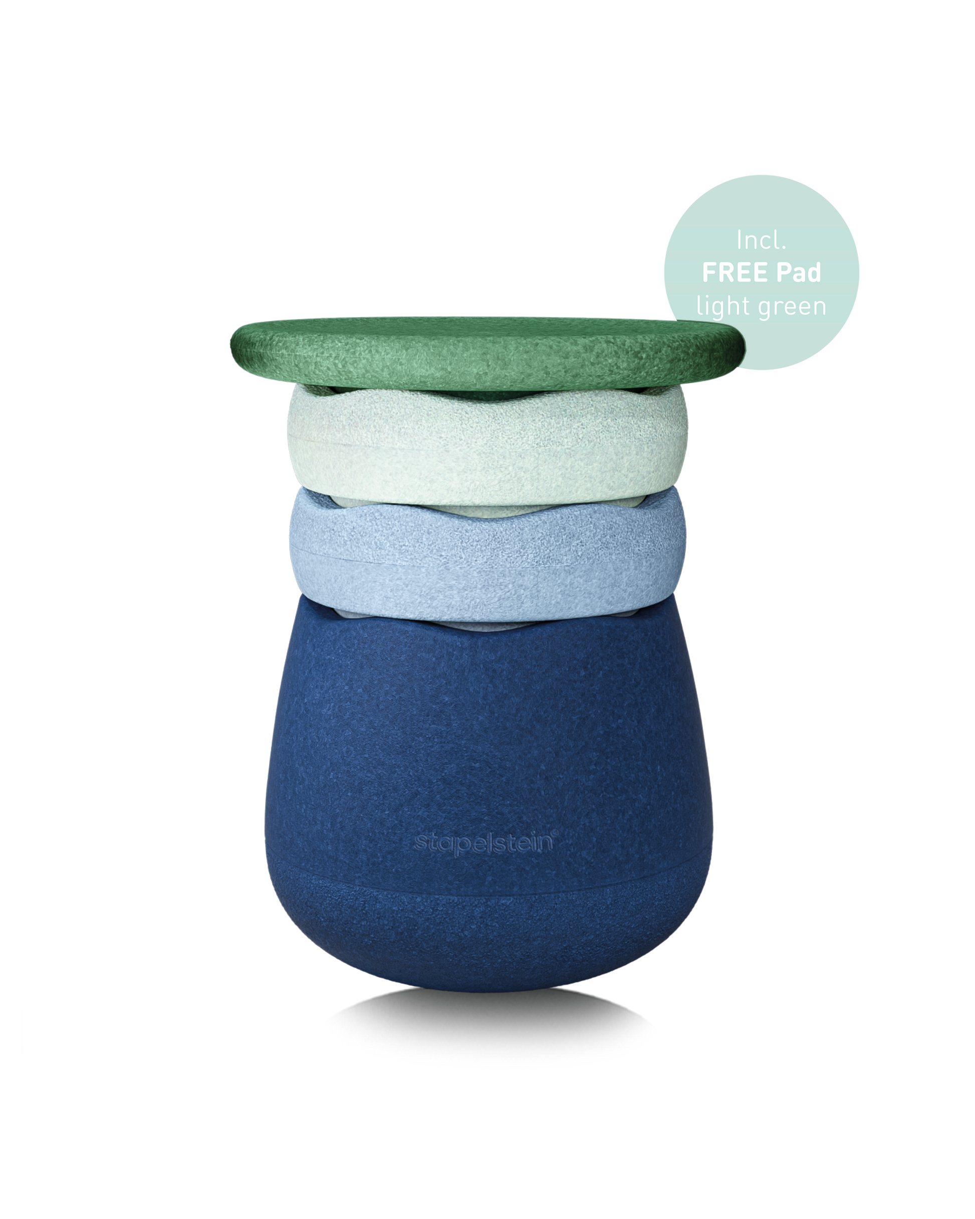 Stapelstein Dynamic waters & greens + free Pad light green