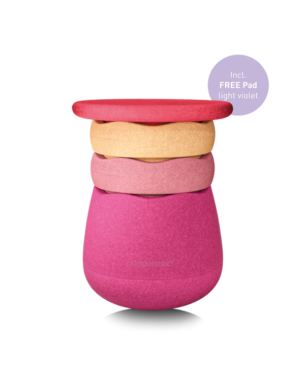 Stapelstein® Dynamic all flowers 4 el. + free Pad w pasującym kolorze