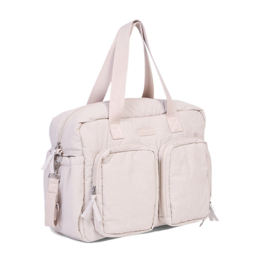 Childhome Torba do wózka + mała torebka Mellow Beige