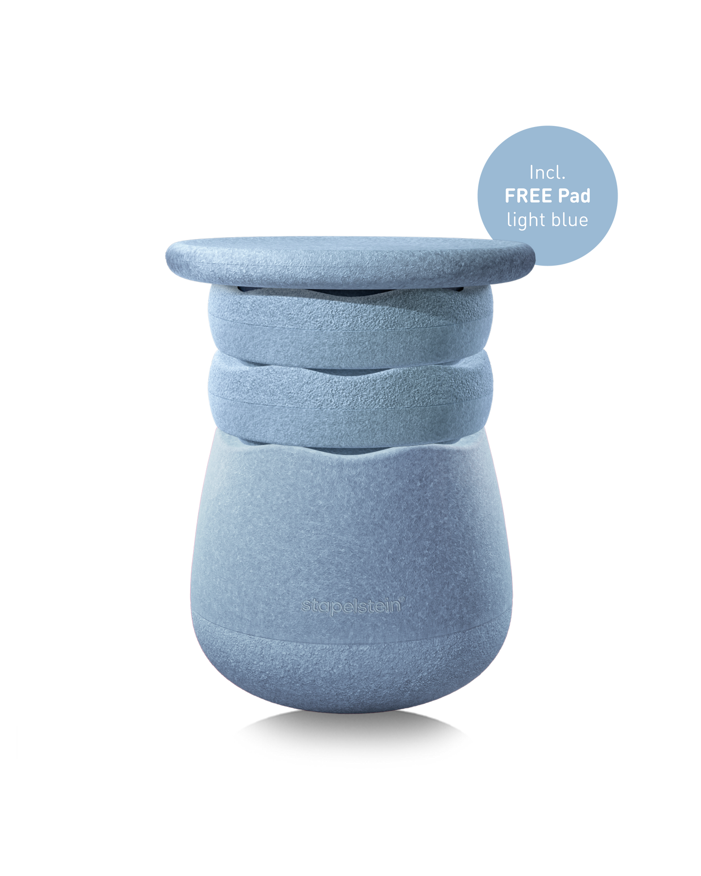 Stapelstein® Dynamic all light blue 4 el. + free Pad w pasującym kolorze