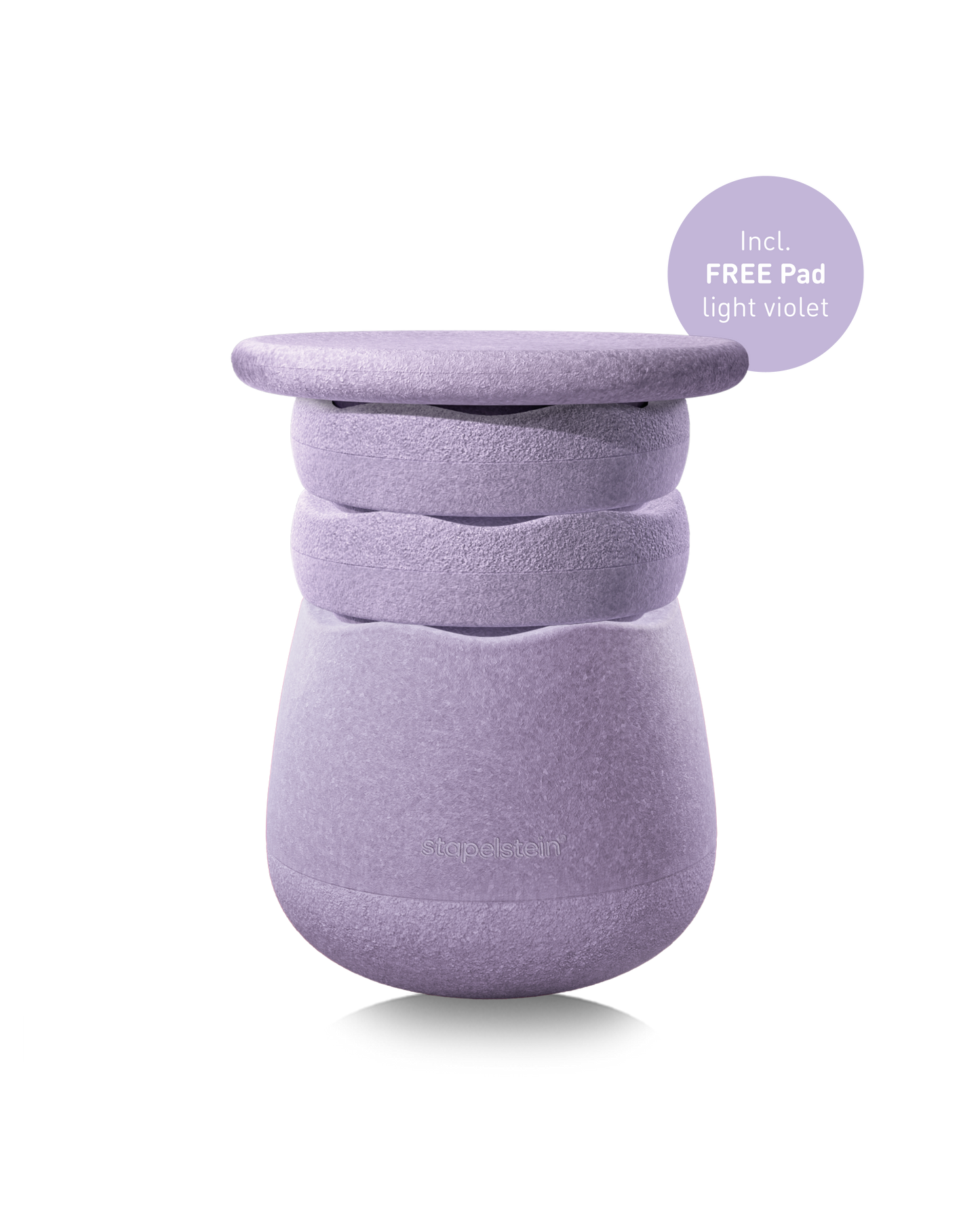 Stapelstein® Dynamic all light violet 4 el. + free Pad w pasującym kolorze