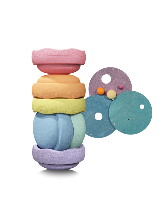 Grimms x Stapelstein® Set pastel 12 el.