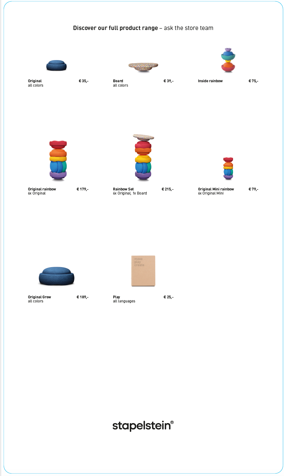 Stapelstein® Standard Price-Poster