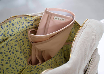 Filibabba Śliniak wiązany 2 szt. Peach-Blush