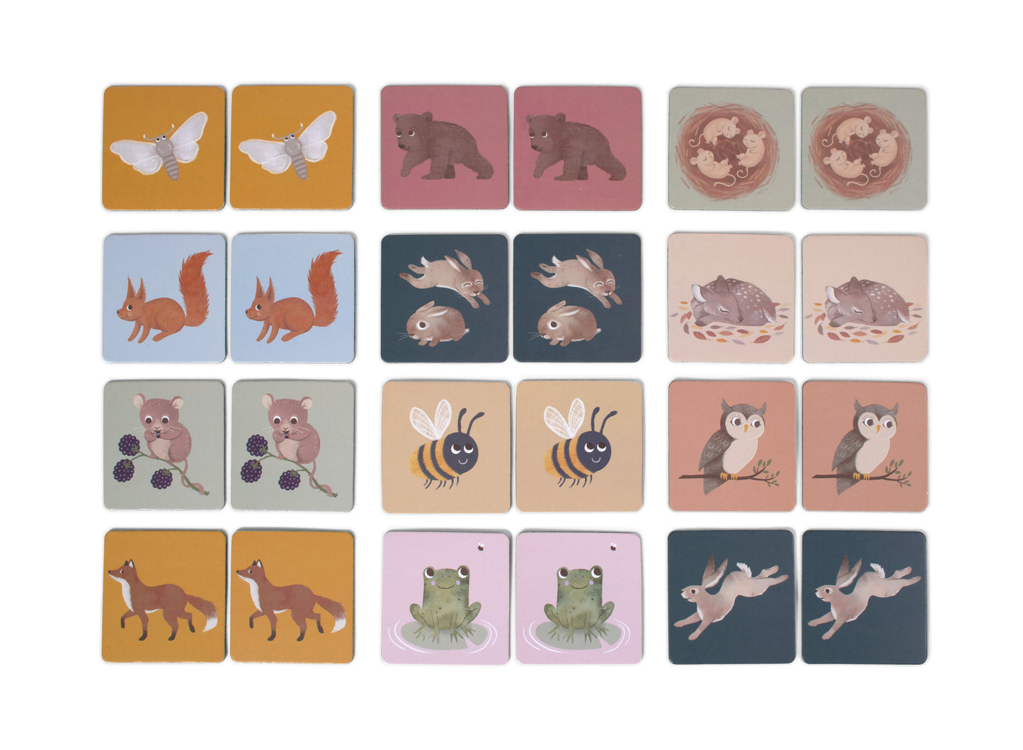 Filibabba Gra Memory Nordic animals