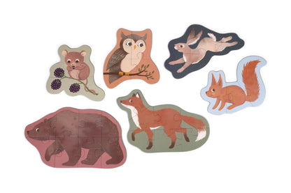 Filibabba Puzzle 7el. Nordic animals