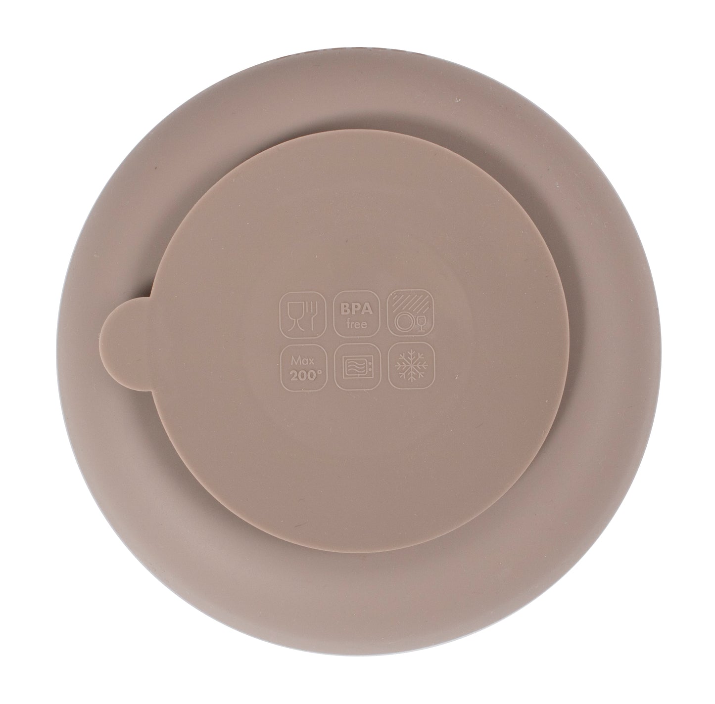 Filibabba Silikonowe talerzyki 2szt. Warm Grey