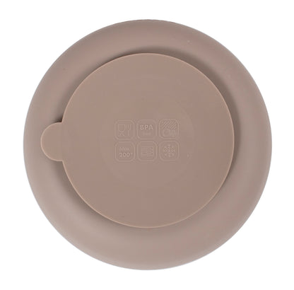 Filibabba Silikonowe talerzyki 2szt. Warm Grey