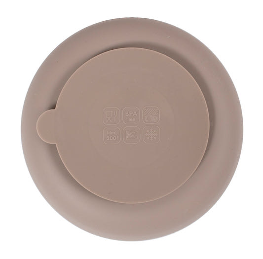 Filibabba Silikonowe talerzyki 2szt. Warm Grey