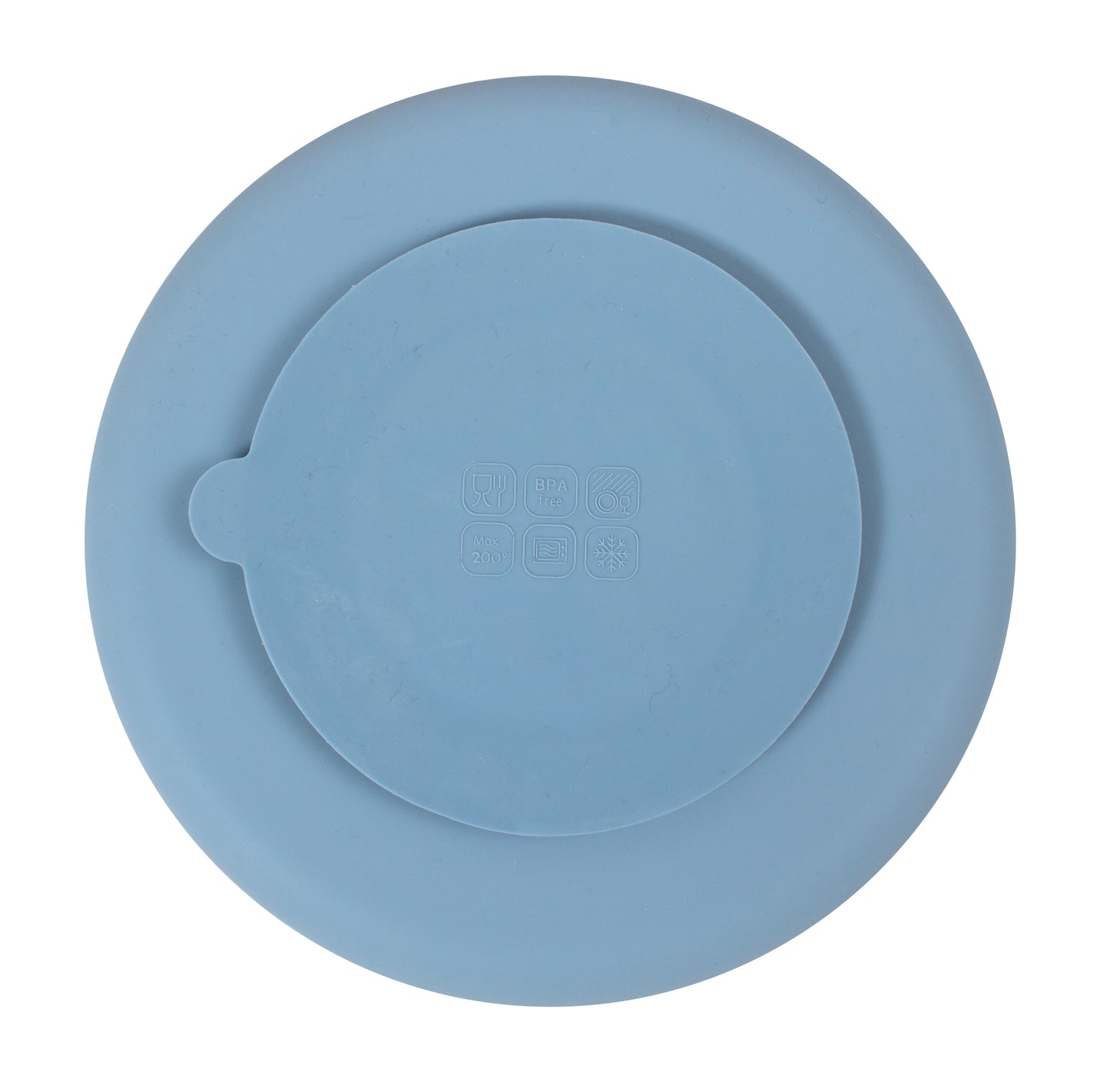 Filibabba Silikonowy talerzyk z przegródkami Powder Blue