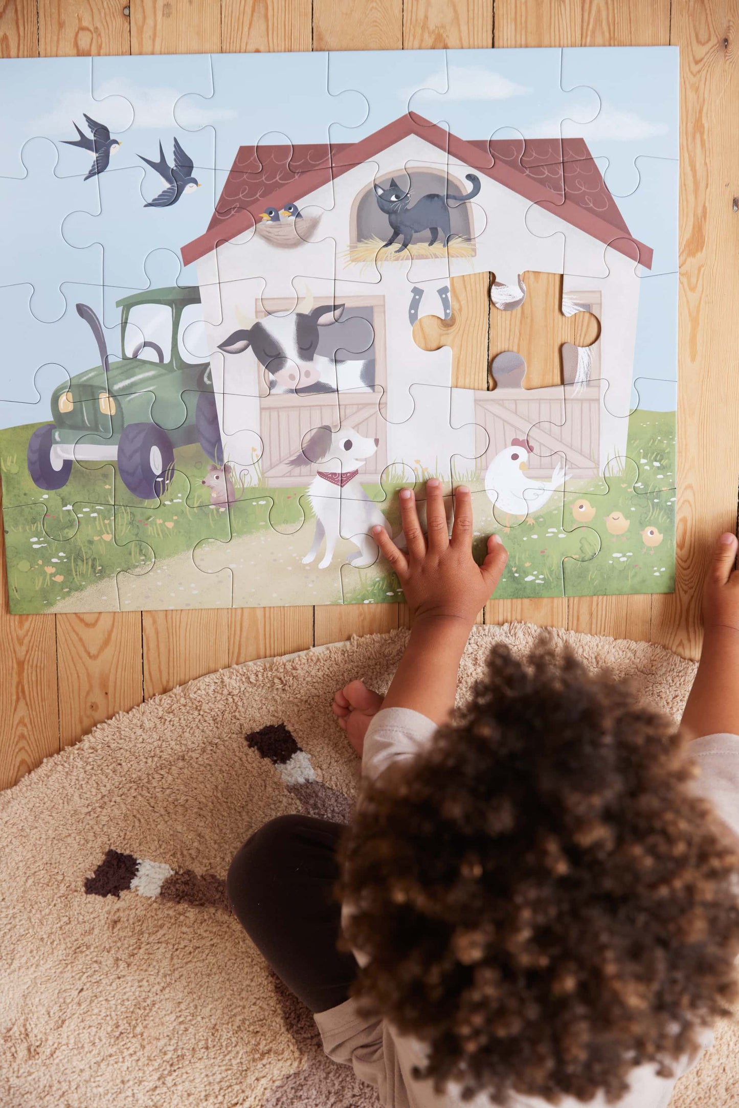 Filibabba Puzzle duże 30 el. Magic Farm