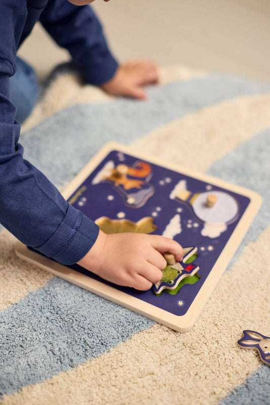 Filibabba Drewniane puzzle sensoryczne Little Adventurers