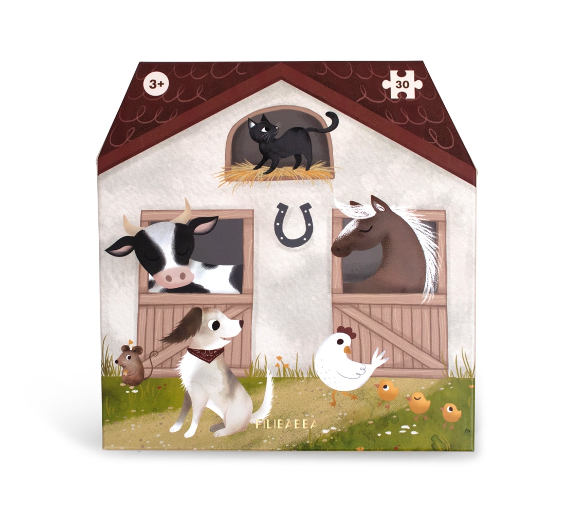 Filibabba Puzzle duże 30 el. Magic Farm