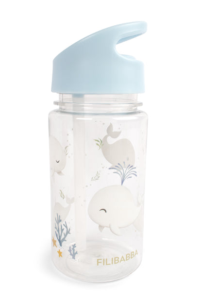 Filibabba Butelka na wodę 400 ml Christian's Whale Tales
