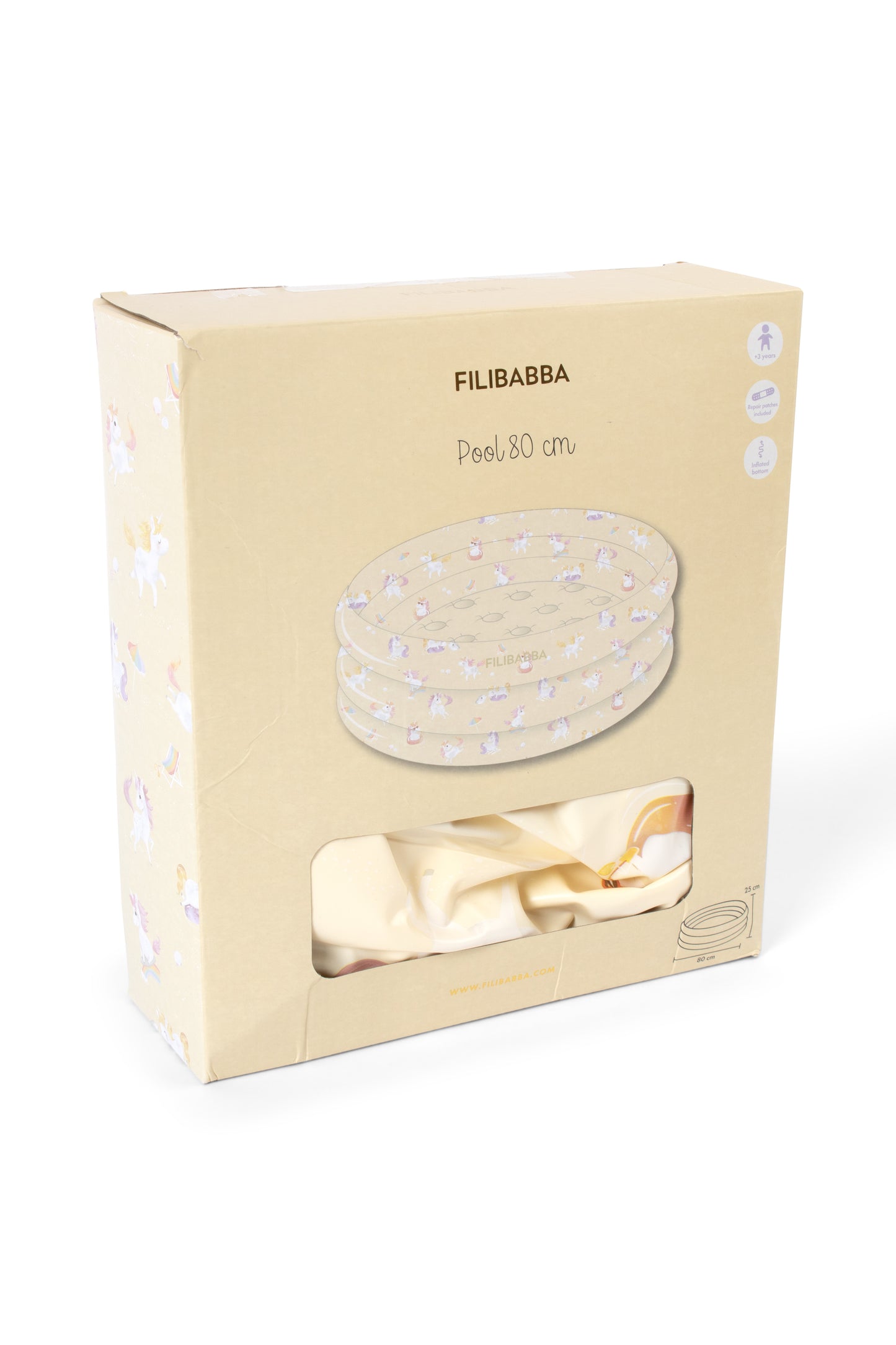 Filibabba Basen Ø 80 cm Alfie Unicorn Shores