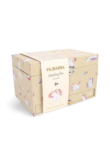 Filibabba Muzyczna szkatułka na biżuterię Unicorn