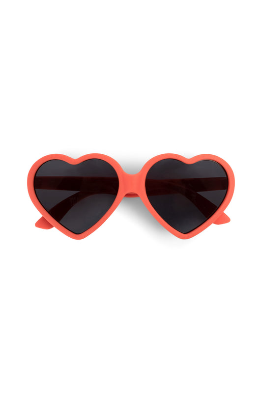 Filibabba Dziecięce okulary przeciwsłoneczne (1-3 l) UV400 Heart – Warm Red