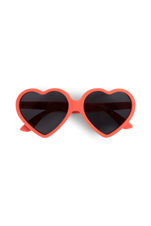 Filibabba Dziecięce okulary przeciwsłoneczne (1-3 l) UV400 Heart – Warm Red