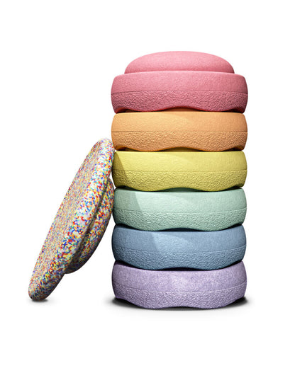 Stapelstein® Rainbow Set pastel 7 el.